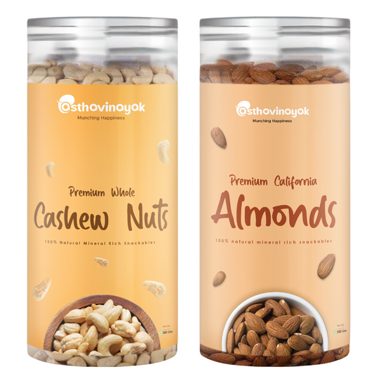 Whole Cashew and Almond Combo 500gm